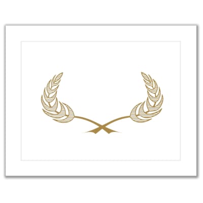 9.5X12 CERT HOLDER WHITE