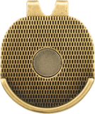 1″ANTQ GLD HAT CLP BL MRK