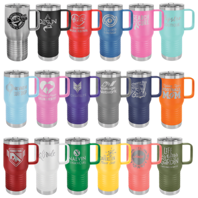 20 OZ P.C. TRAVEL MUG SET