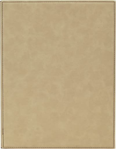 9X12 LT BRWN LSR LTHR PLQ