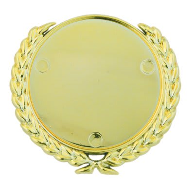 GLD 2″ WREATH PLQ MOUNT