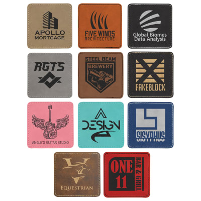 3X3 SQR LSR LTHR PATCH ST