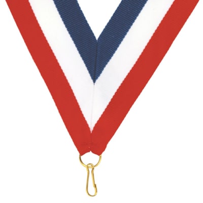1.5X32 R/W/B NECK RIBBON