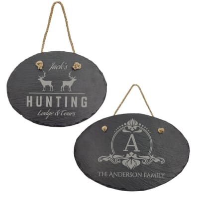 HANGNG OVAL LSR SLATE SET