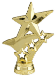 GLD 2.75″ STAR TRIM