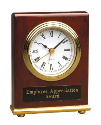 4X5 PIANO RECT DESK CLOCK