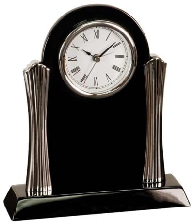 8.25X7.5 BLK  PIANO CLOCK