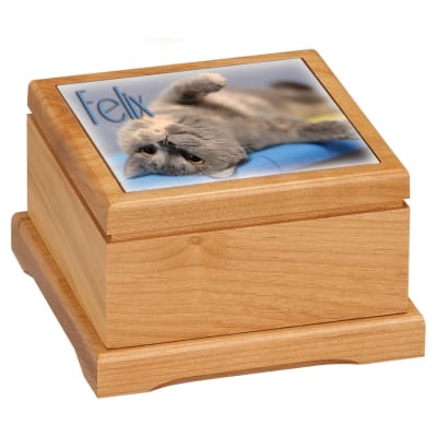 5X5 ALDR PET URN W/RECESS