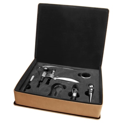LT BRWN 5 PC WINE TL SET