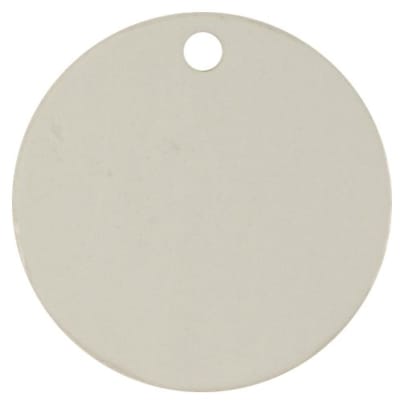 1.5 RND WHITE CIRCLE TAG