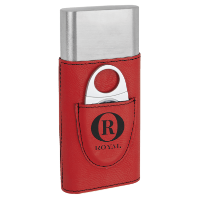 RED/BLK CIGAR CS W/CUTTER