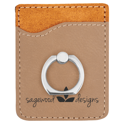 LT BRWN PHN WALLET W/RING