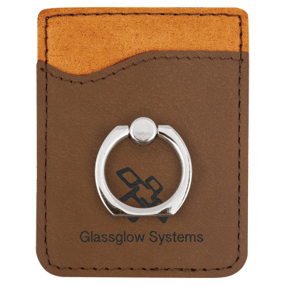 DK BRWN PHN WALLET W/RING