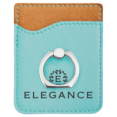 TEAL PHONE WALLET W/RING