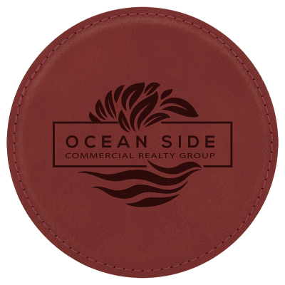 4″ RND ROSE LEATHER CSTR