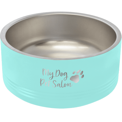 32 OZ TEAL PET BOWL