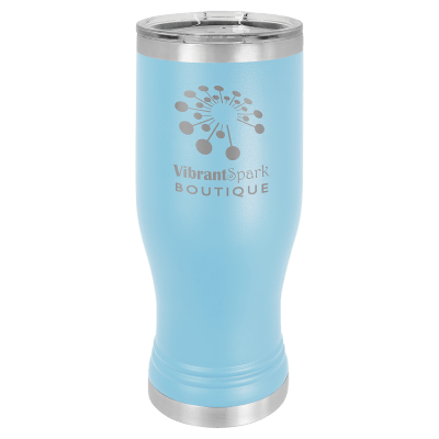 20 OZ LT BLUE PILSNER