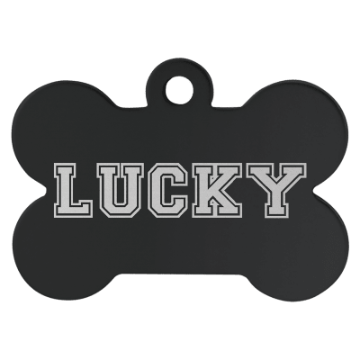 1.25X.75 BLK BONE PET TAG