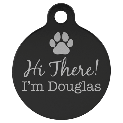 1.25″BLK CIRCLE W/TAB TAG
