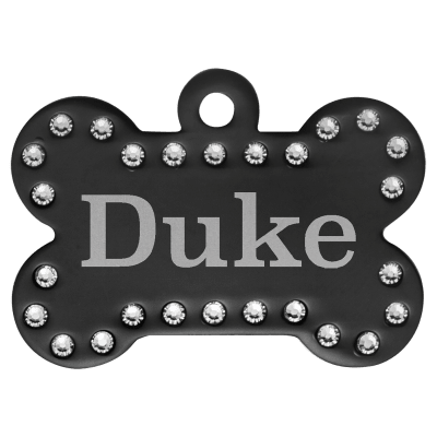1.5X1″ BLK SWAROVSKI BONE