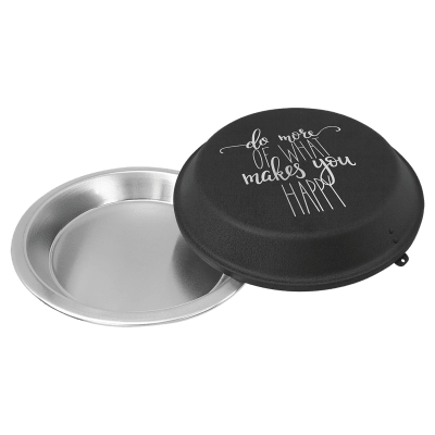 9″ PIE PAN W/BLACK LID