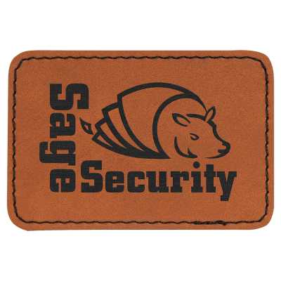 3X2 REC RAWHIDE PATCH