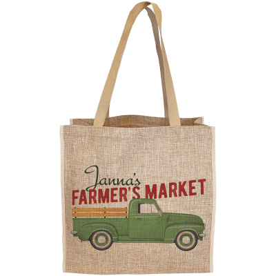 15.75X15.5 BURLAP GFT BAG