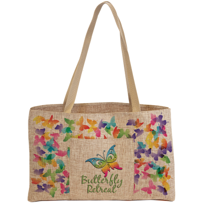 19X12BURLAP SHOP BG W/LL