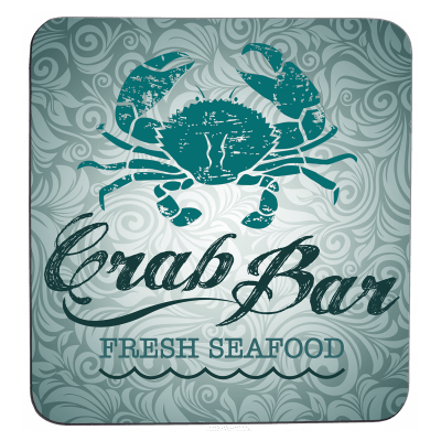 3 3/4″ WHITE SUB COASTER