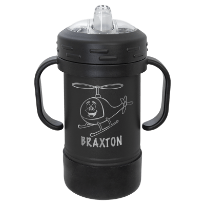 10 OZ BLK P.C. SIPPY CUP