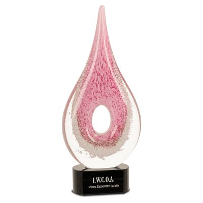 12″ PINK HOLE RAIN DROP