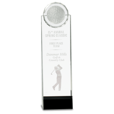 11.25 CRY GLF TROPHY W/3D