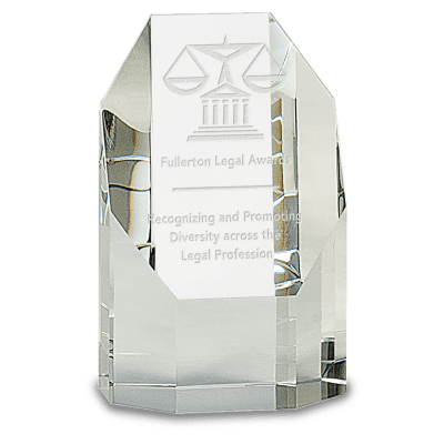 5″ CRYSTAL OCTAGON TOWER