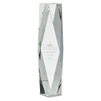12″ CRYSTAL FACET TOWER