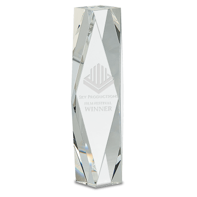 10″ CRYSTAL FACET TOWER