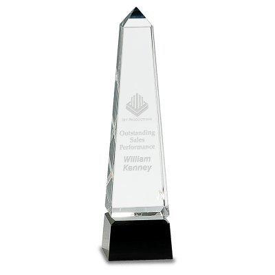 10″ CRYSTAL OBELISK