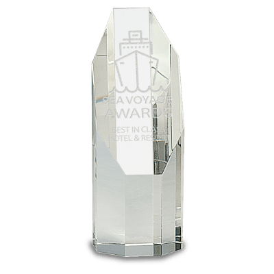 6″ CRYSTAL OCTAGON TOWER