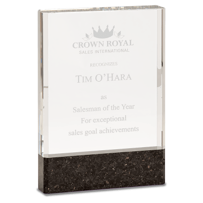 5X7X1 FUSION CRYSTAL-BLK