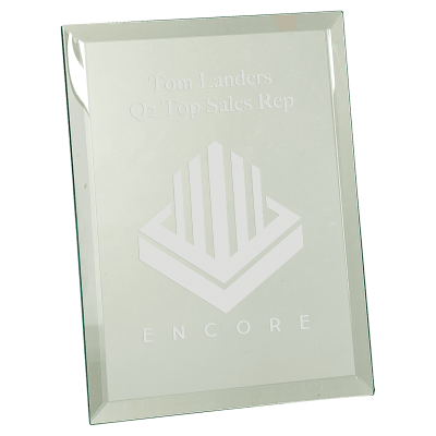 8X10 CLR MIRROR GLASS PLQ