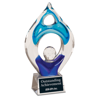 10.25″ WINNER ART GLASS