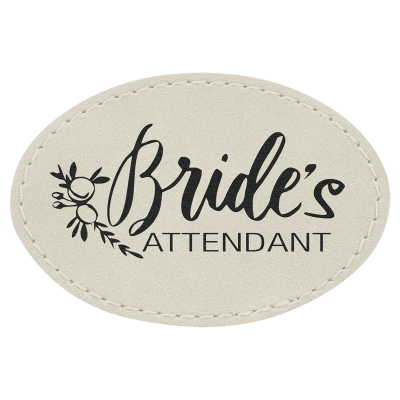 3X2 OVAL WHT/BLK PATCH