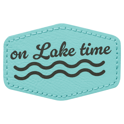 3X2 HEX TEAL PATCH W/ADH