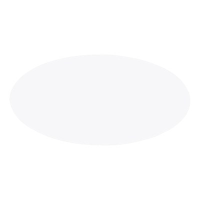 3X1.5 WHT/BLK OVAL BLANK