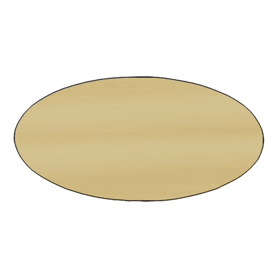3X1.5 BRSHD GLD/BLK OVAL