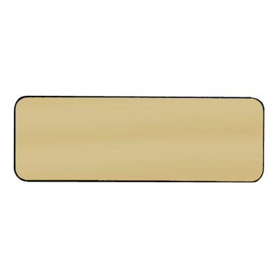 3X1 BRD GLD/BLK RND CORN