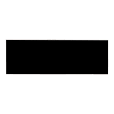 3X1 BLK/WHT SQ CORN BLANK