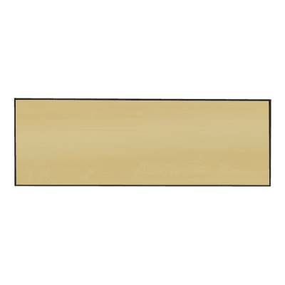 3X1 BRD GLD/BLK SQ CORNER