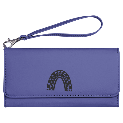 7.5X4 PRPL/BLK WALLET