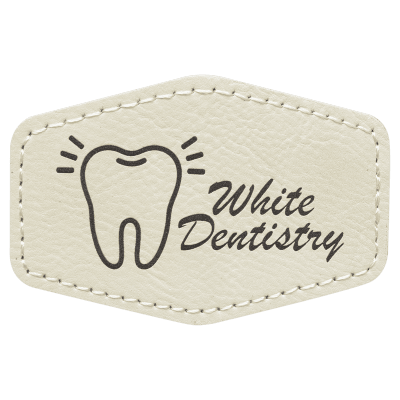 3X2 HEX WHT/BLK PATCH