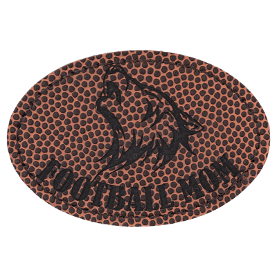 3X2 OVAL FOOTBALL PATCH